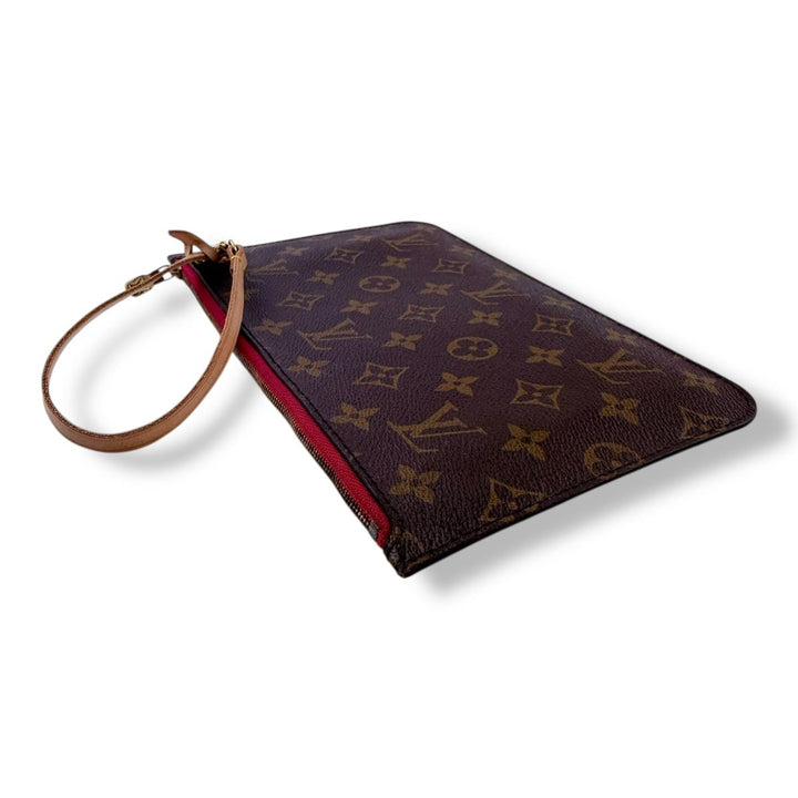 Louis Vuitton Brown Monogram Neverfull Pouch - Lux Central