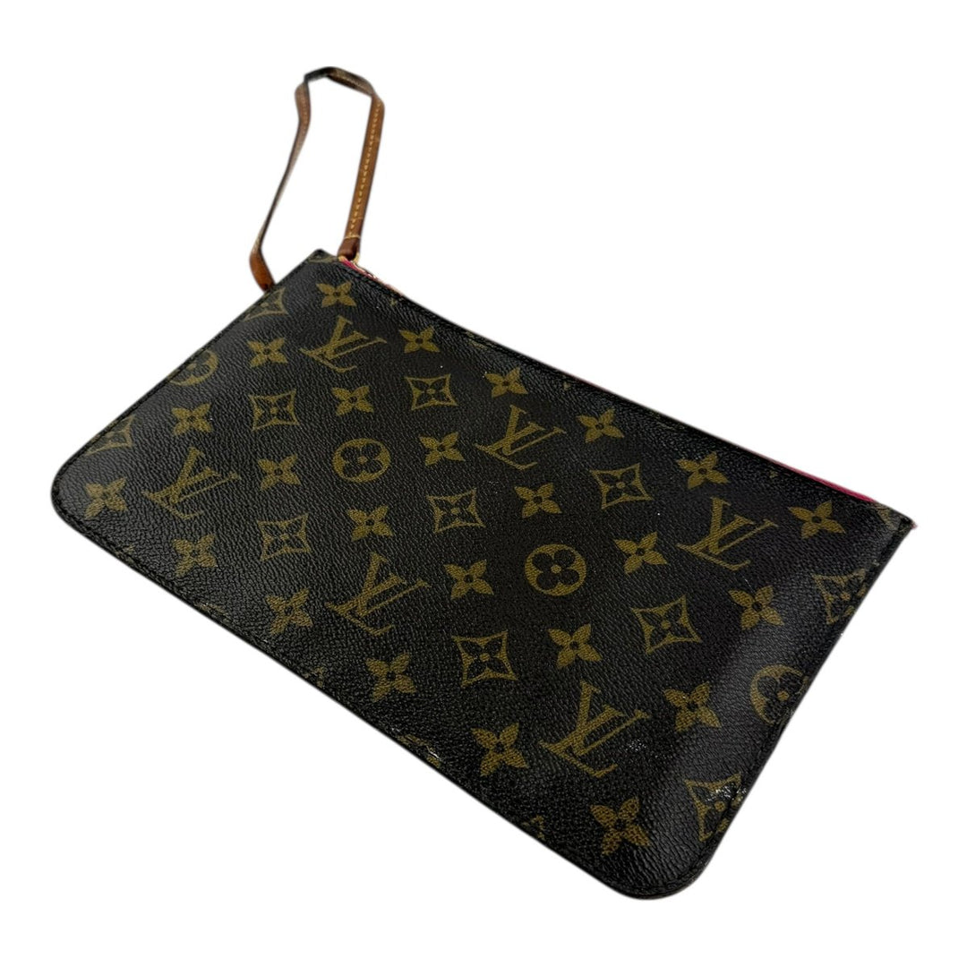 Louis Vuitton Brown Monogram Neverfull Pouch - Lux Central