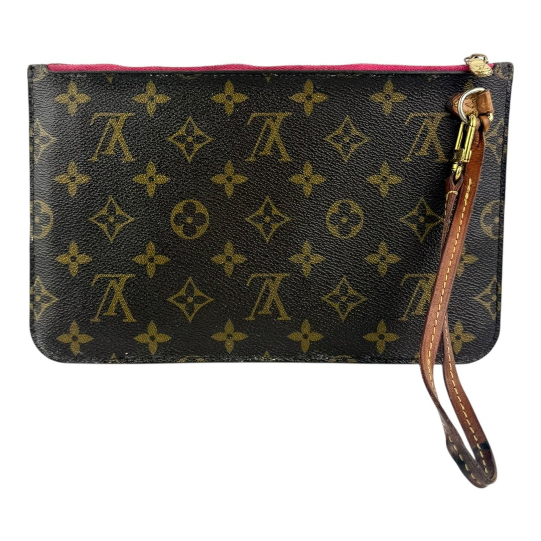 Louis Vuitton Brown Monogram Neverfull Pouch - Lux Central