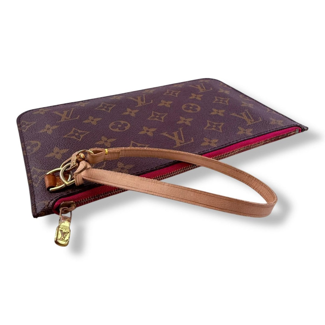 Louis Vuitton Brown Monogram Neverfull Pouch - Lux Central