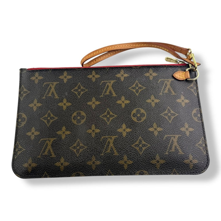 Louis Vuitton Brown Monogram Neverfull Pouch - Lux Central