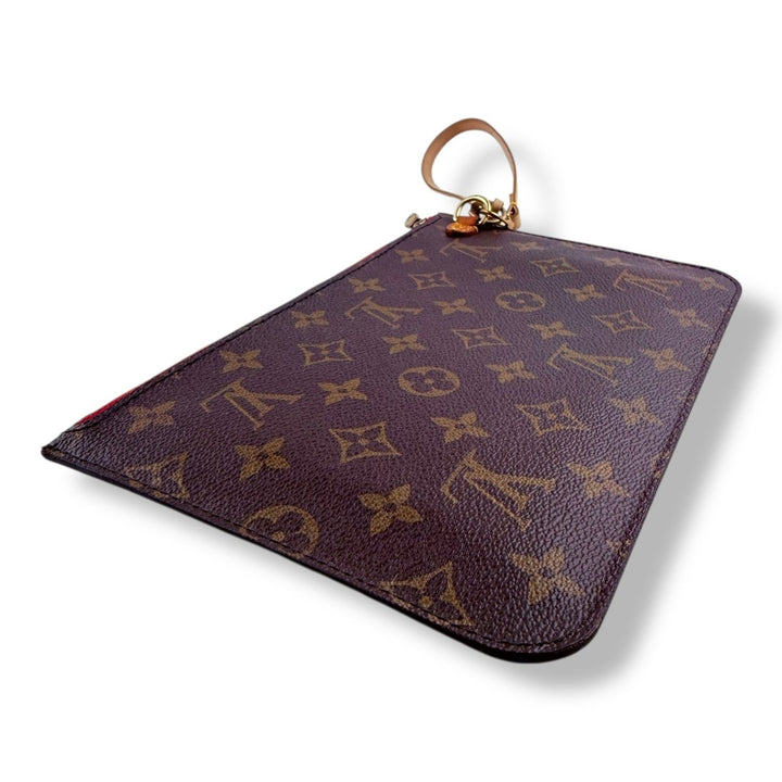Louis Vuitton Brown Monogram Neverfull Pouch - Lux Central