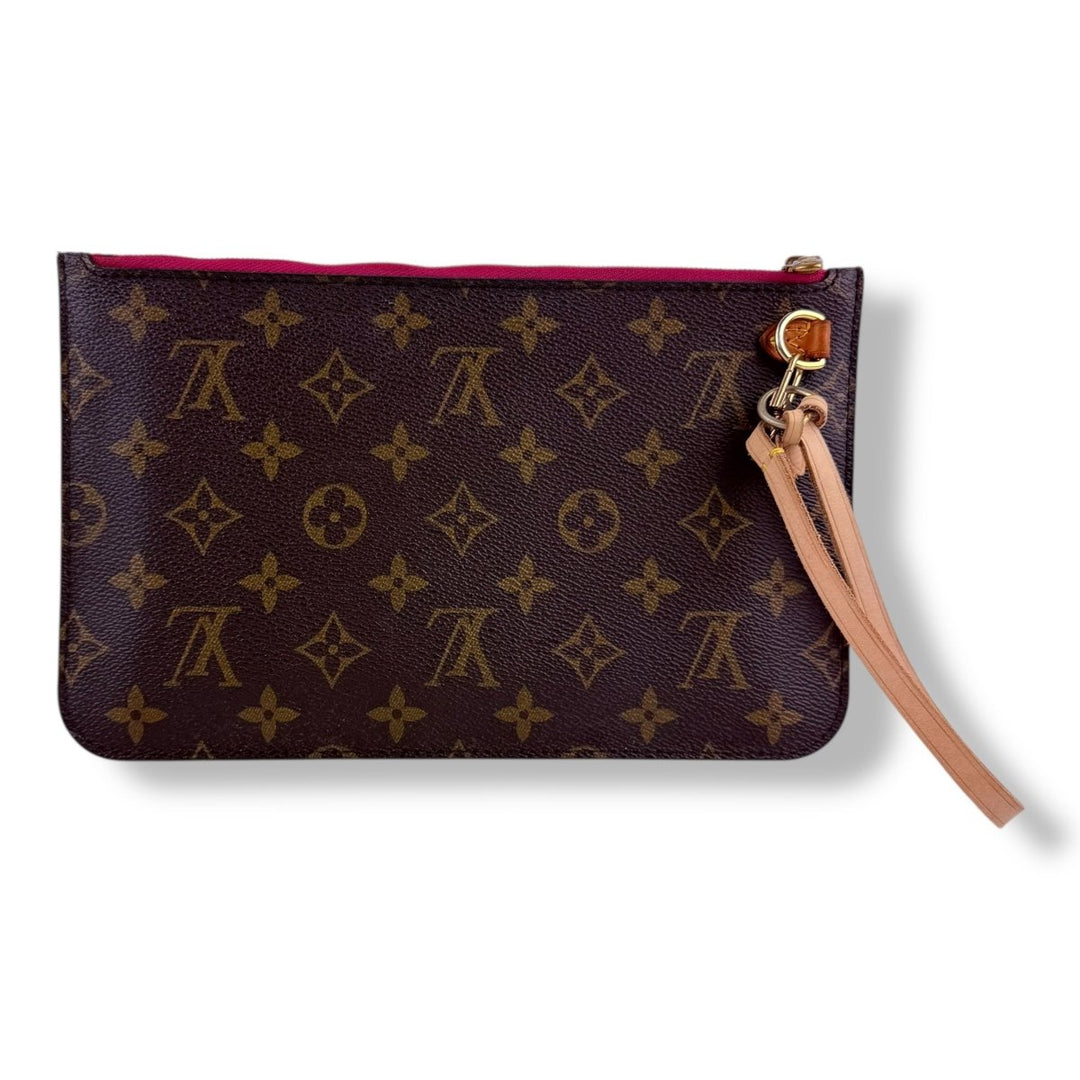 Louis Vuitton Brown Monogram Neverfull Pouch - Lux Central