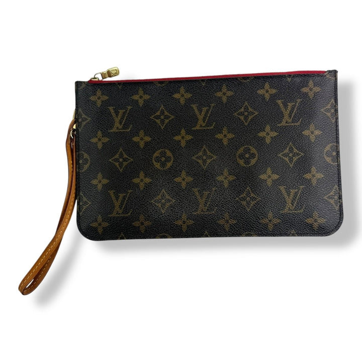 Louis Vuitton Brown Monogram Neverfull Pouch - Lux Central
