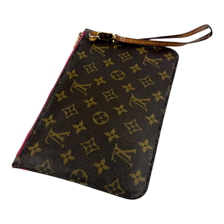 Louis Vuitton Brown Monogram Neverfull Pouch - Lux Central