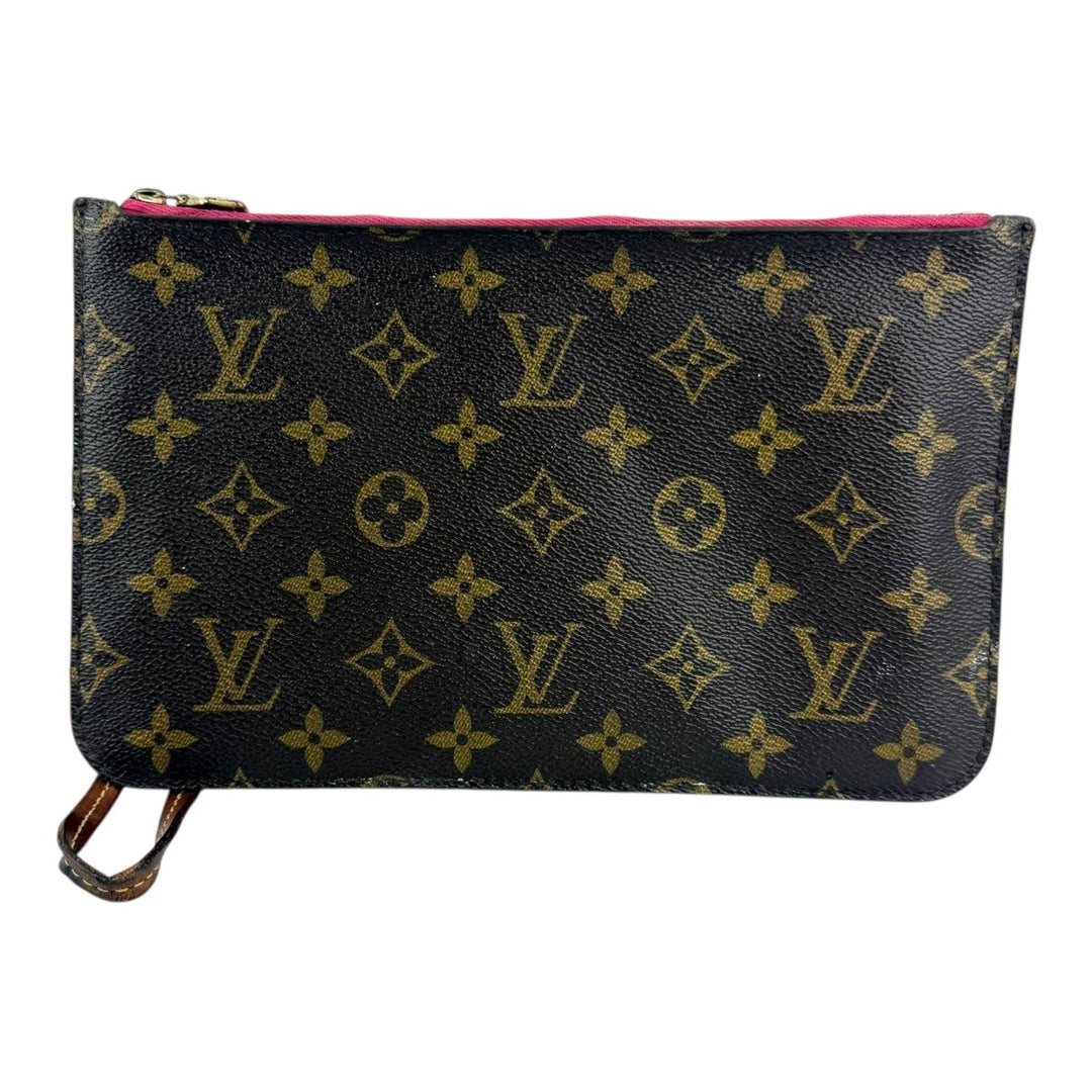 Louis Vuitton Brown Monogram Neverfull Pouch - Lux Central