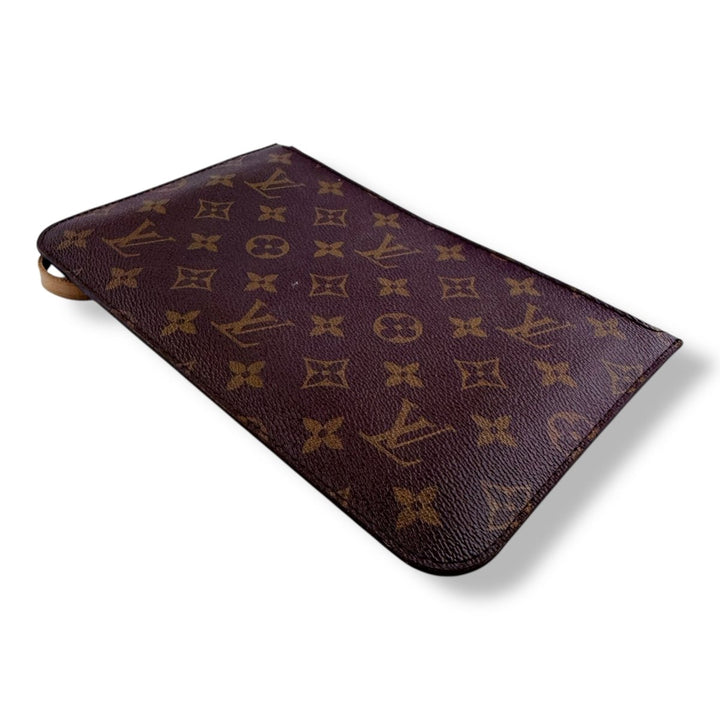 Louis Vuitton Brown Monogram Neverfull Pouch - Lux Central