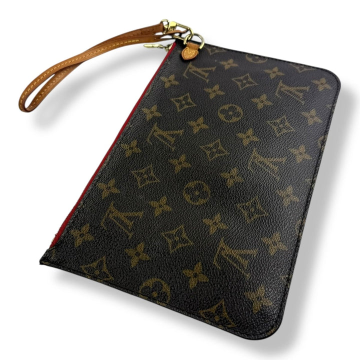 Louis Vuitton Brown Monogram Neverfull Pouch - Lux Central