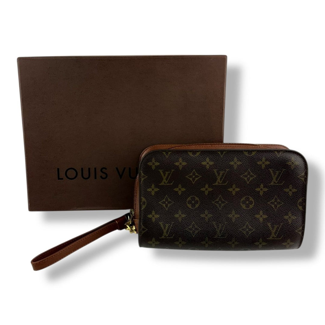 Louis Vuitton Brown Monogram Orsay Clutch Bag - Lux Central