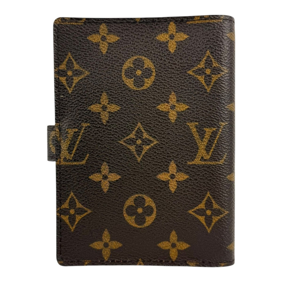 Louis Vuitton Brown Monogram PM Ring Agenda Wallet - Lux Central
