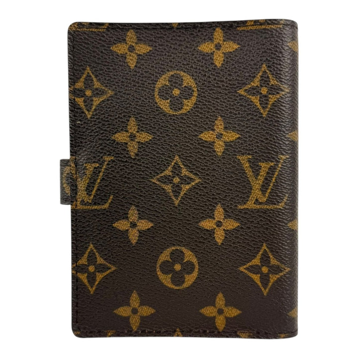 Louis Vuitton Brown Monogram PM Ring Agenda Wallet - Lux Central