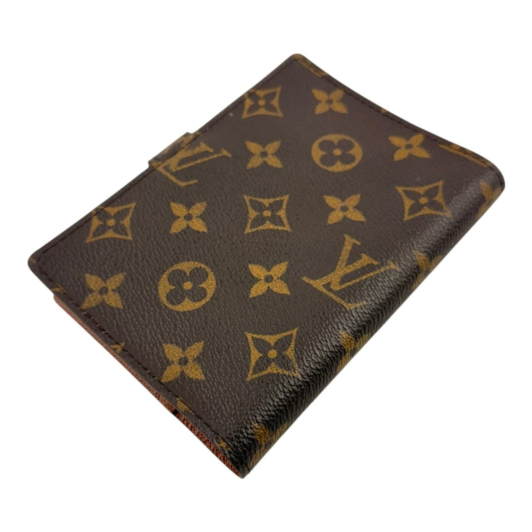 Louis Vuitton Brown Monogram PM Ring Agenda Wallet - Lux Central