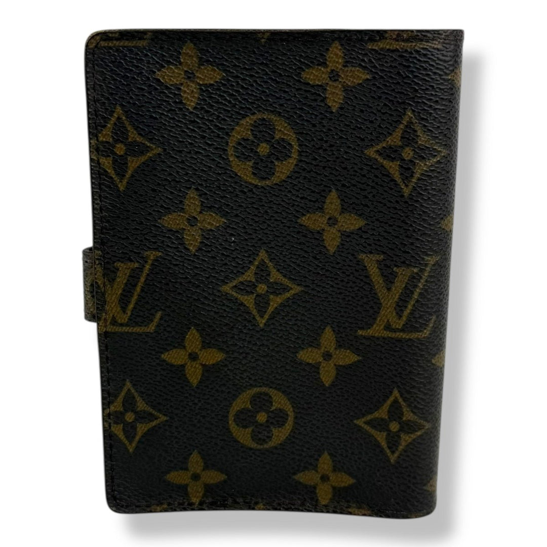 Louis Vuitton Brown Monogram PM Ring Agenda Wallet - Lux Central