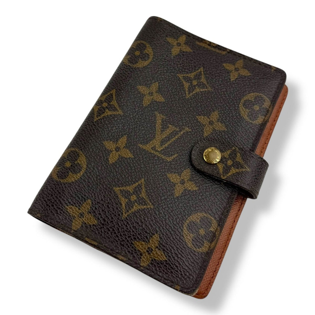 Louis Vuitton Brown Monogram PM Ring Agenda Wallet - Lux Central