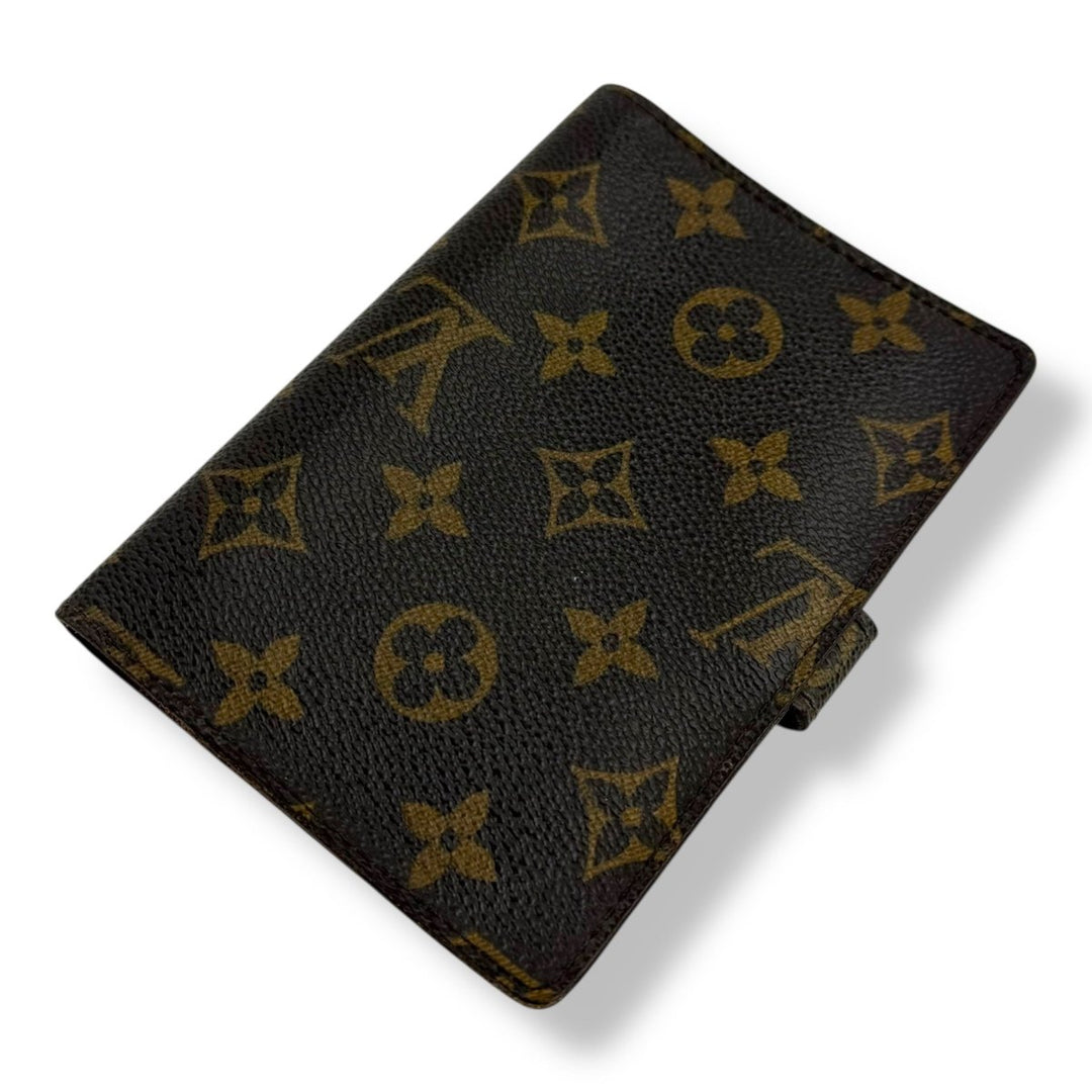 Louis Vuitton Brown Monogram PM Ring Agenda Wallet - Lux Central