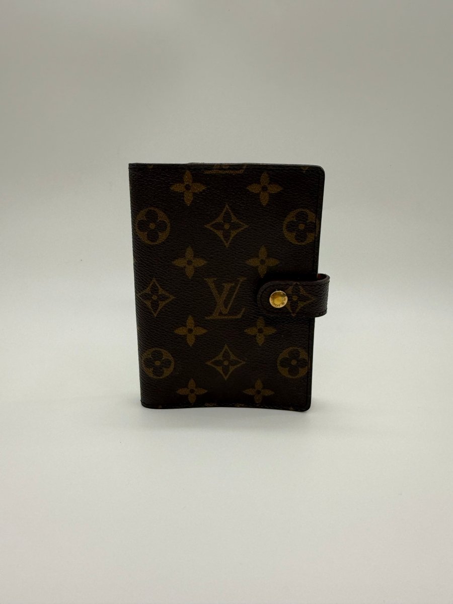 Louis Vuitton Brown Monogram PM Ring Agenda Wallet - Lux Central