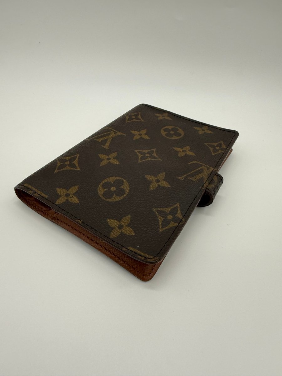 Louis Vuitton Brown Monogram PM Ring Agenda Wallet - Lux Central