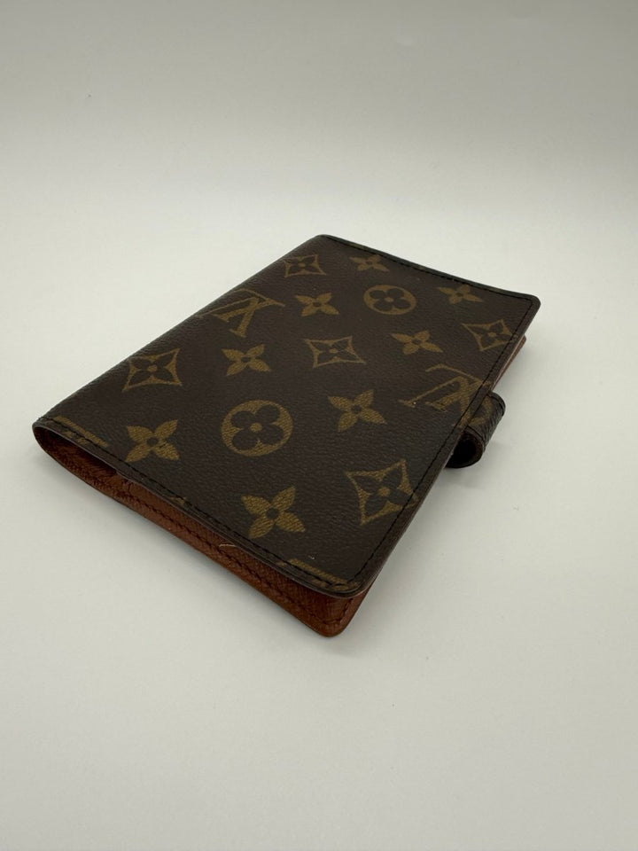 Louis Vuitton Brown Monogram PM Ring Agenda Wallet - Lux Central