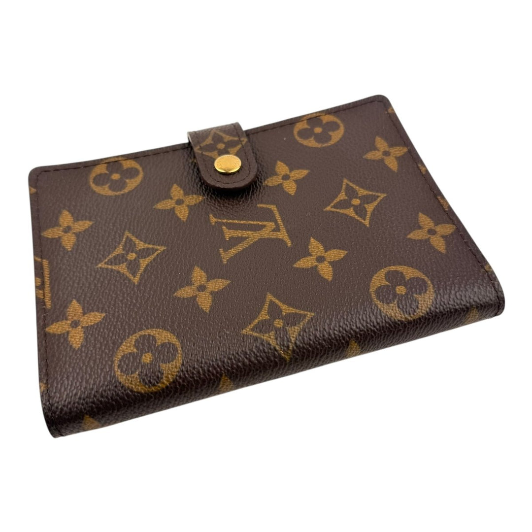 Louis Vuitton Brown Monogram PM Ring Agenda Wallet - Lux Central