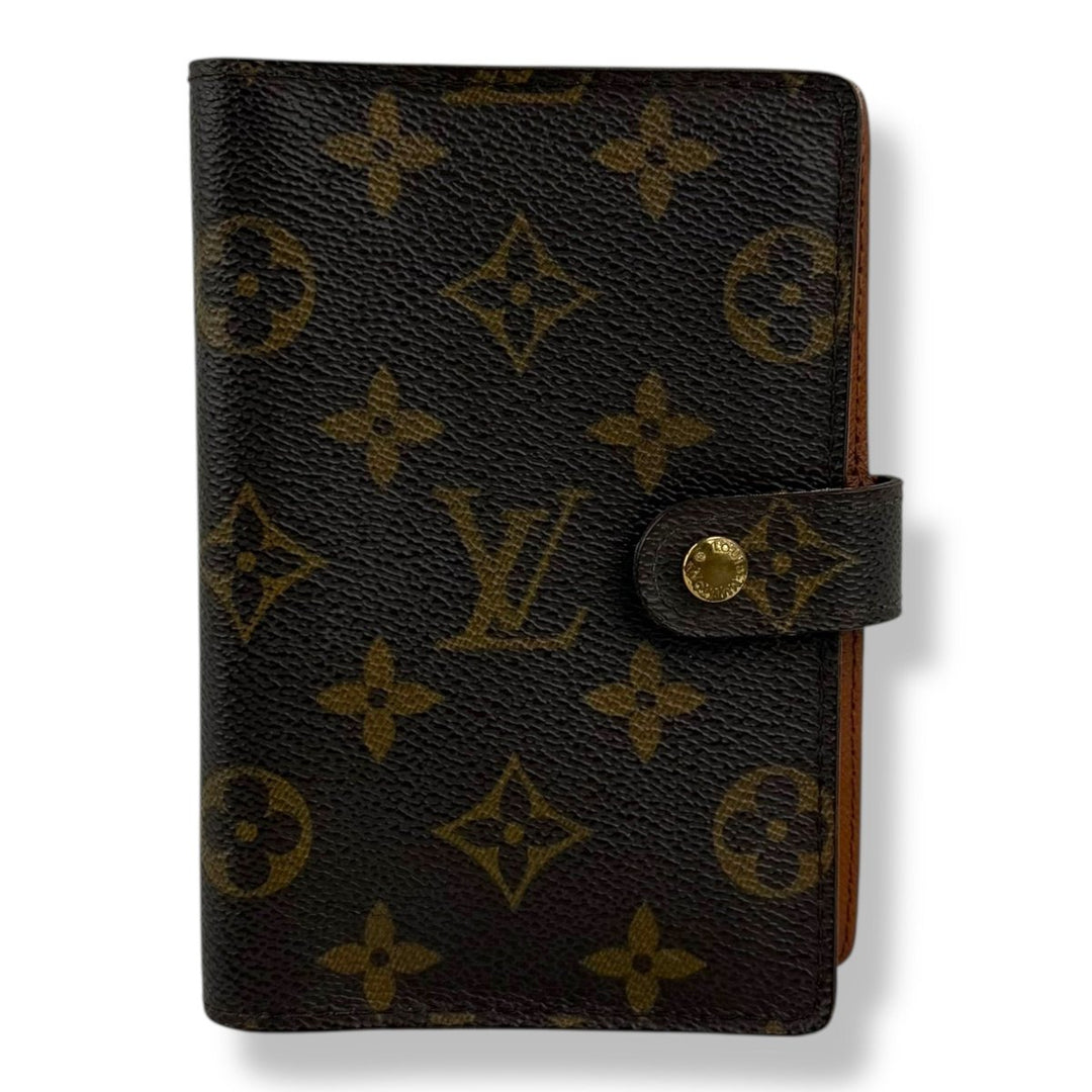 Louis Vuitton Brown Monogram PM Ring Agenda Wallet - Lux Central