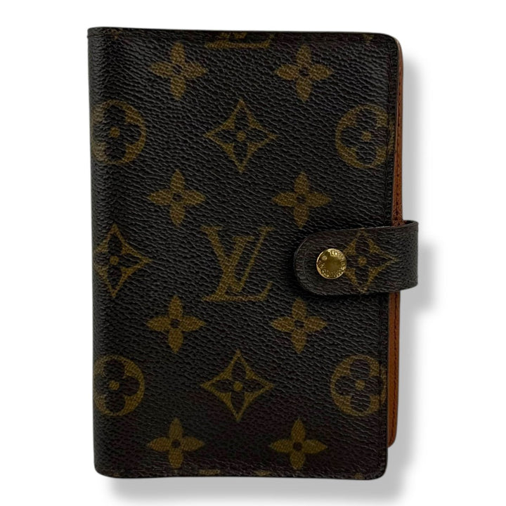 Louis Vuitton Brown Monogram PM Ring Agenda Wallet - Lux Central
