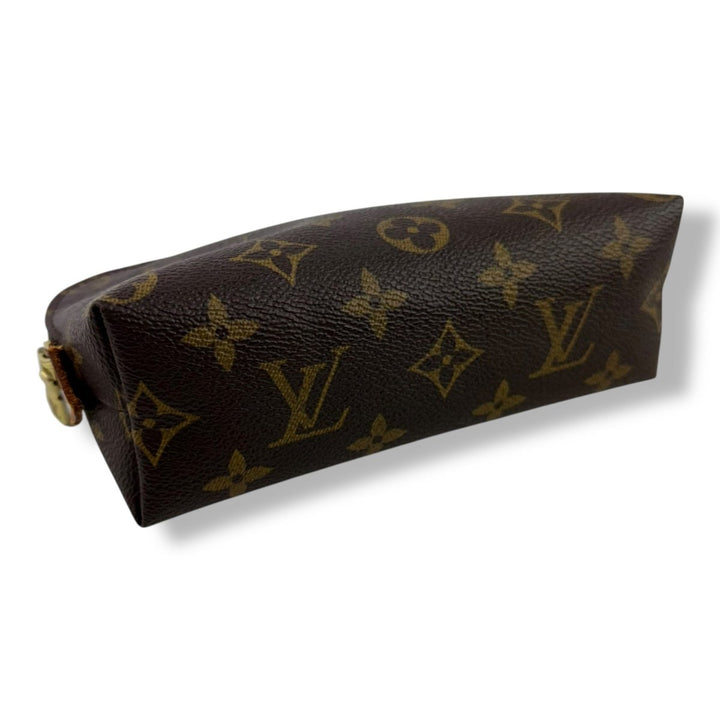 Louis Vuitton Brown Monogram PM Travel Cosmetic Pouch - Lux Central