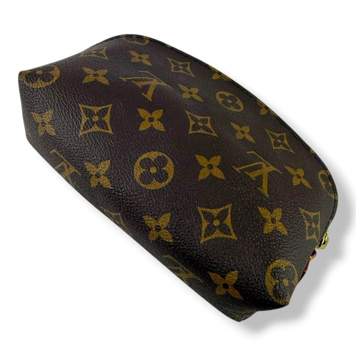 Louis Vuitton Brown Monogram PM Travel Cosmetic Pouch - Lux Central