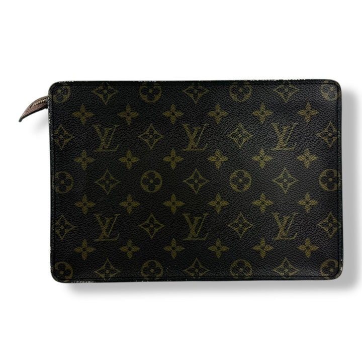Louis Vuitton Brown Monogram Pochette Homme Clutch Bag - Lux Central