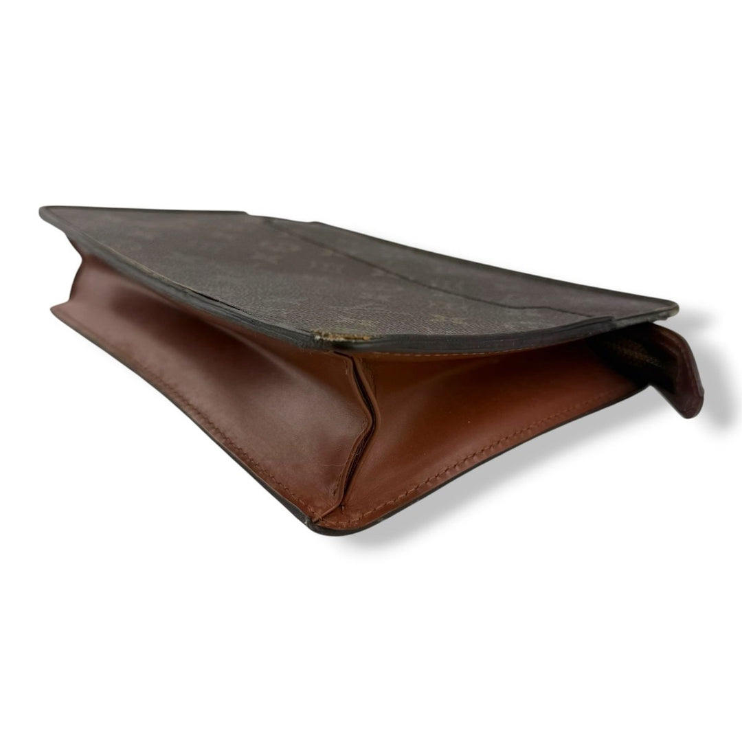 Louis Vuitton Brown Monogram Pochette Homme Clutch Bag - Lux Central