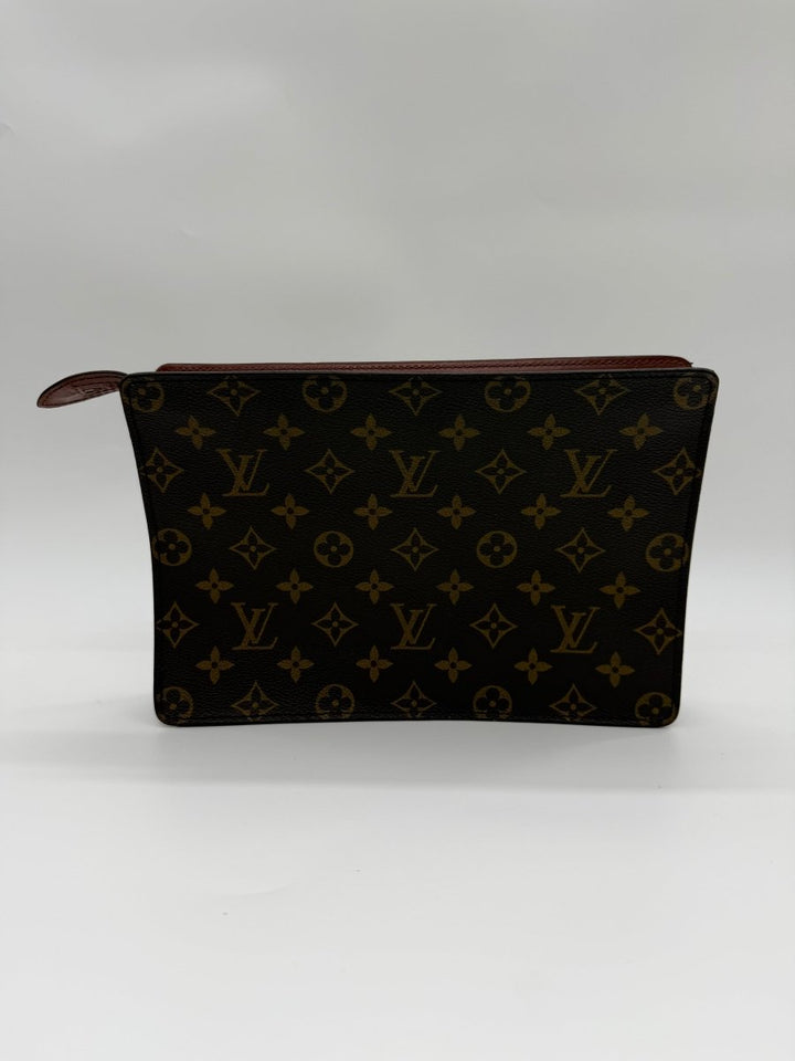Louis Vuitton Brown Monogram Pochette Homme Clutch Bag - Lux Central