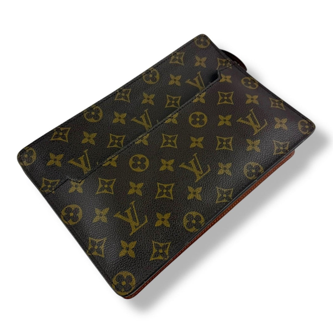 Louis Vuitton Brown Monogram Pochette Homme Clutch Bag - Lux Central
