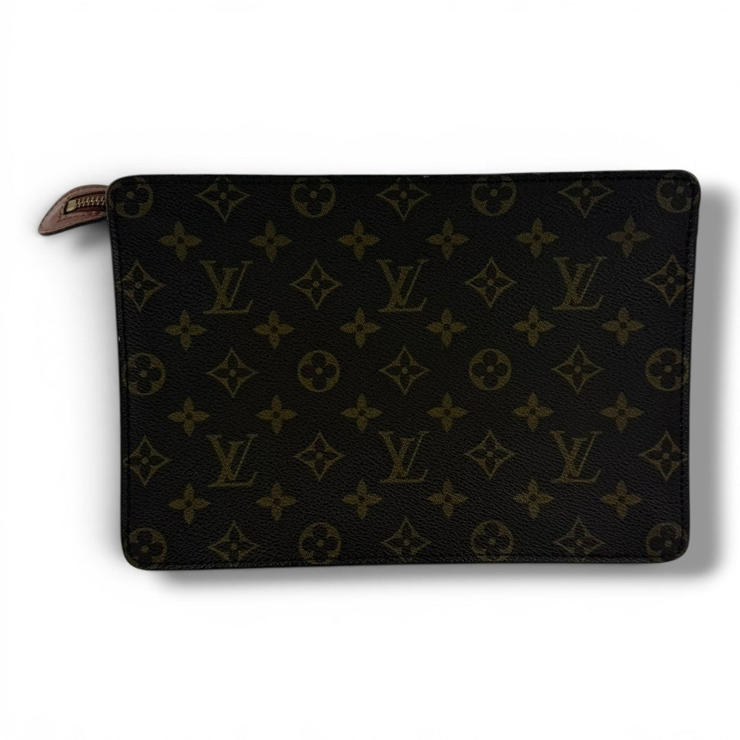 Louis Vuitton Brown Monogram Pochette Homme Clutch Bag - Lux Central