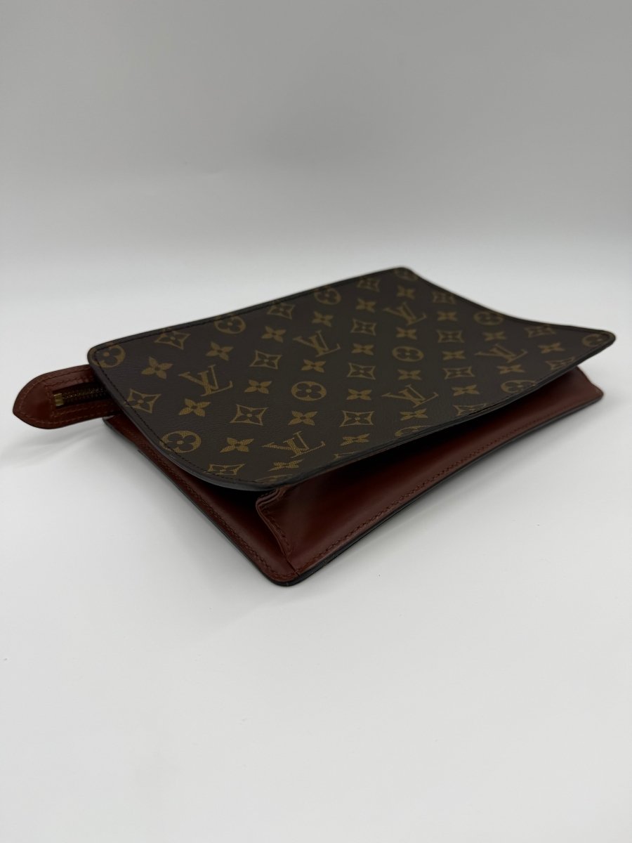 Louis Vuitton Brown Monogram Pochette Homme Clutch Bag - Lux Central