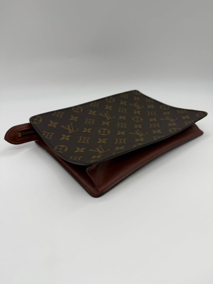 Louis Vuitton Brown Monogram Pochette Homme Clutch Bag - Lux Central