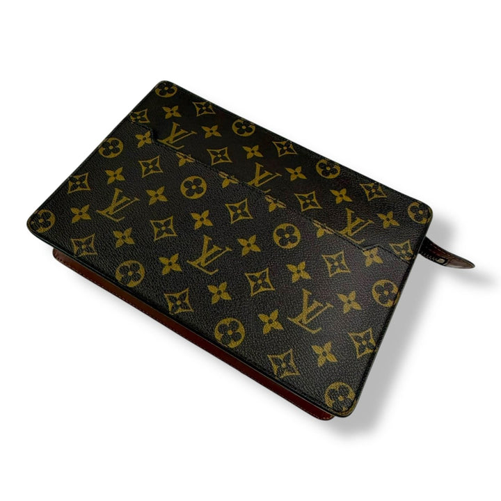 Louis Vuitton Brown Monogram Pochette Homme Clutch Bag - Lux Central