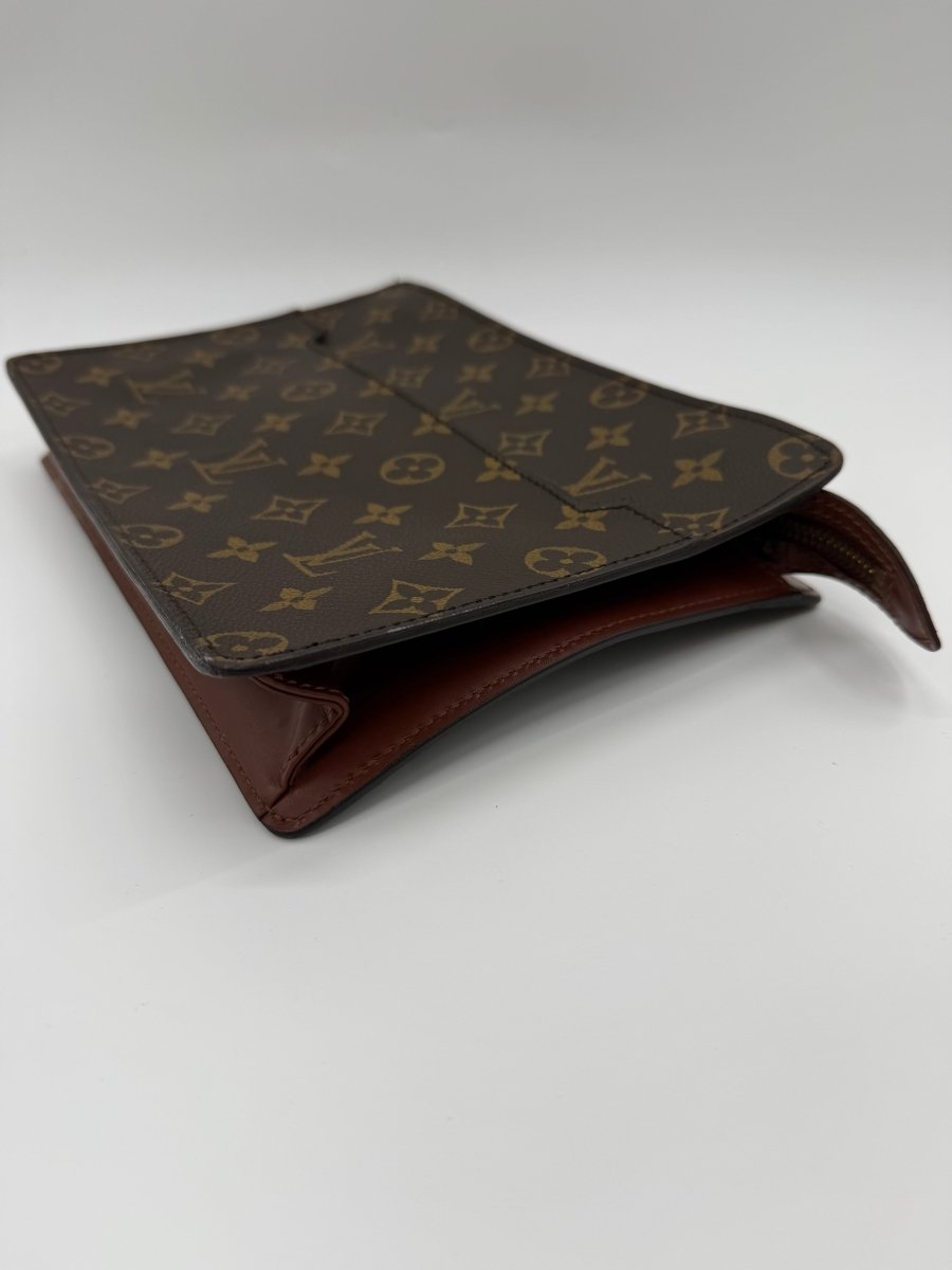 Louis Vuitton Brown Monogram Pochette Homme Clutch Bag - Lux Central