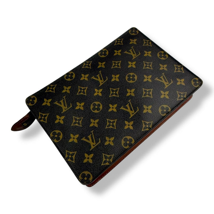 Louis Vuitton Brown Monogram Pochette Homme Clutch Bag - Lux Central