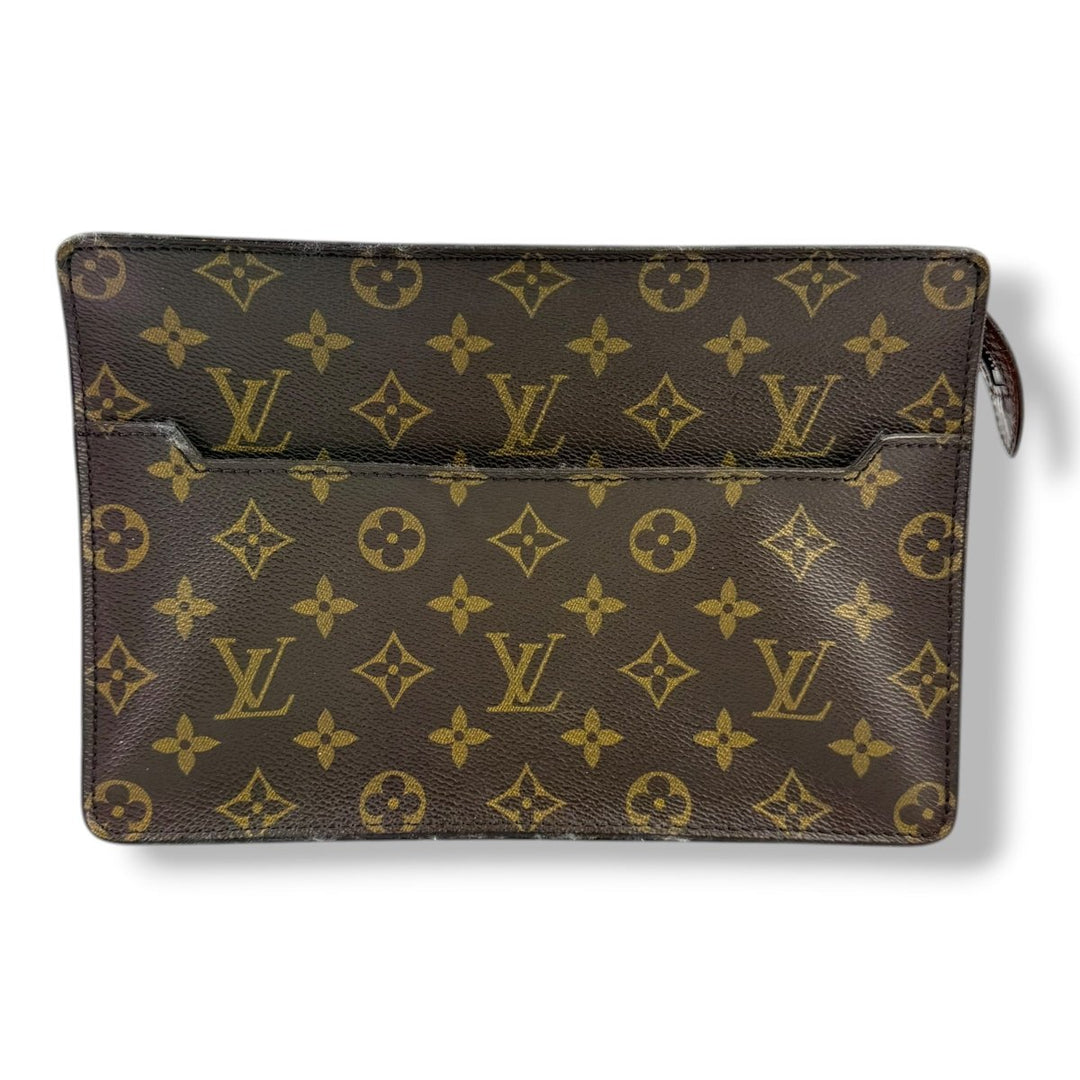 Louis Vuitton Brown Monogram Pochette Homme Clutch Bag - Lux Central