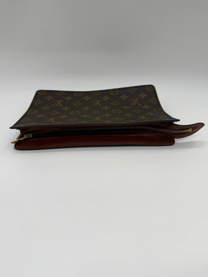 Louis Vuitton Brown Monogram Pochette Homme Clutch Bag - Lux Central