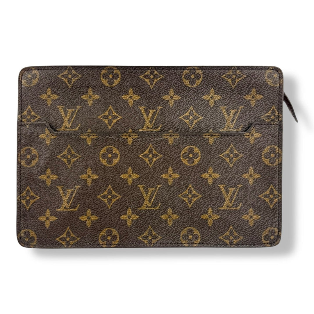 Louis Vuitton Brown Monogram Pochette Homme Clutch Bag - Lux Central