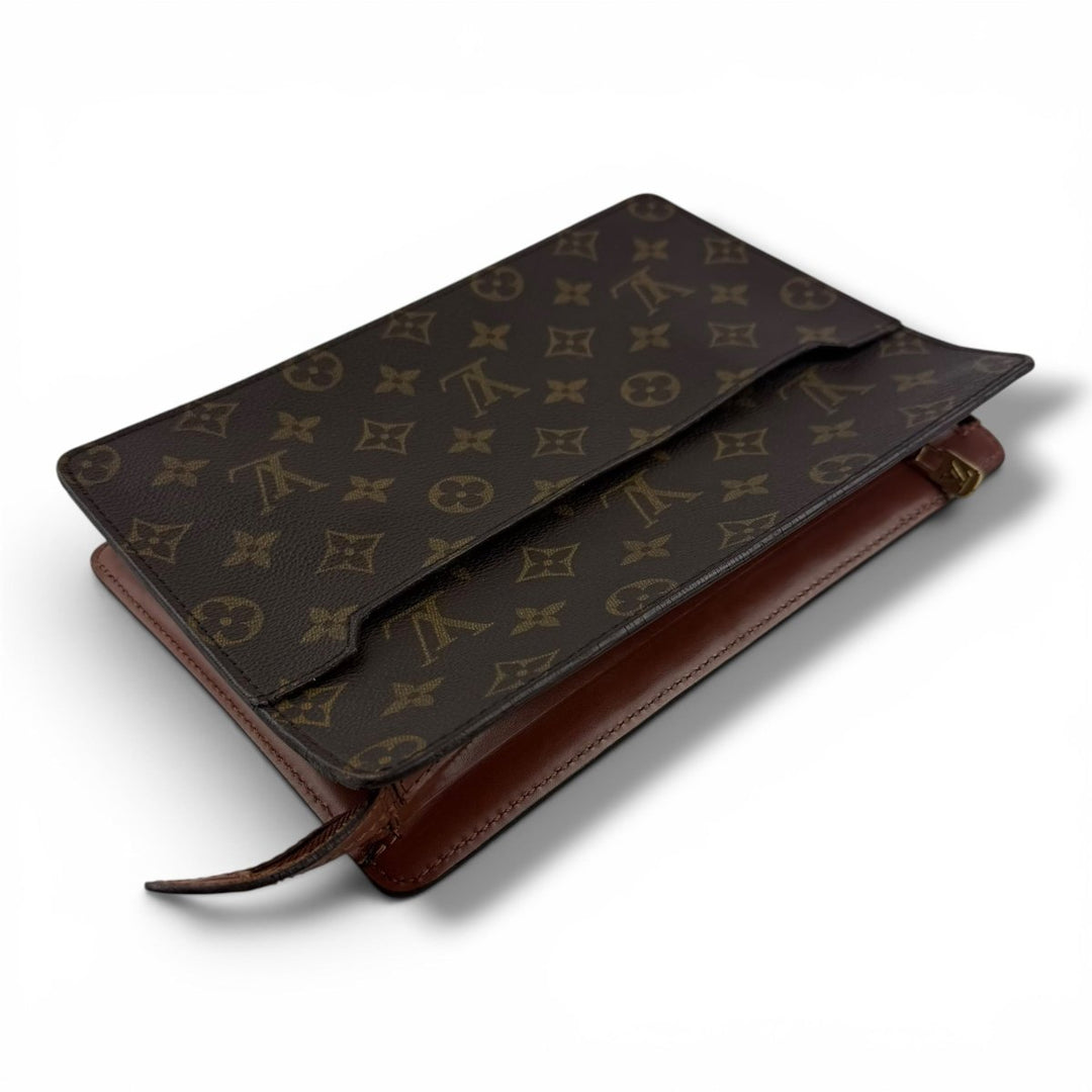 Louis Vuitton Brown Monogram Pochette Homme Clutch Bag - Lux Central