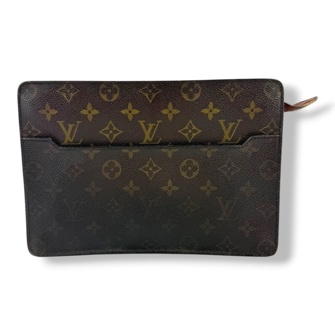 Louis Vuitton Brown Monogram Pochette Homme Clutch Bag - Lux Central
