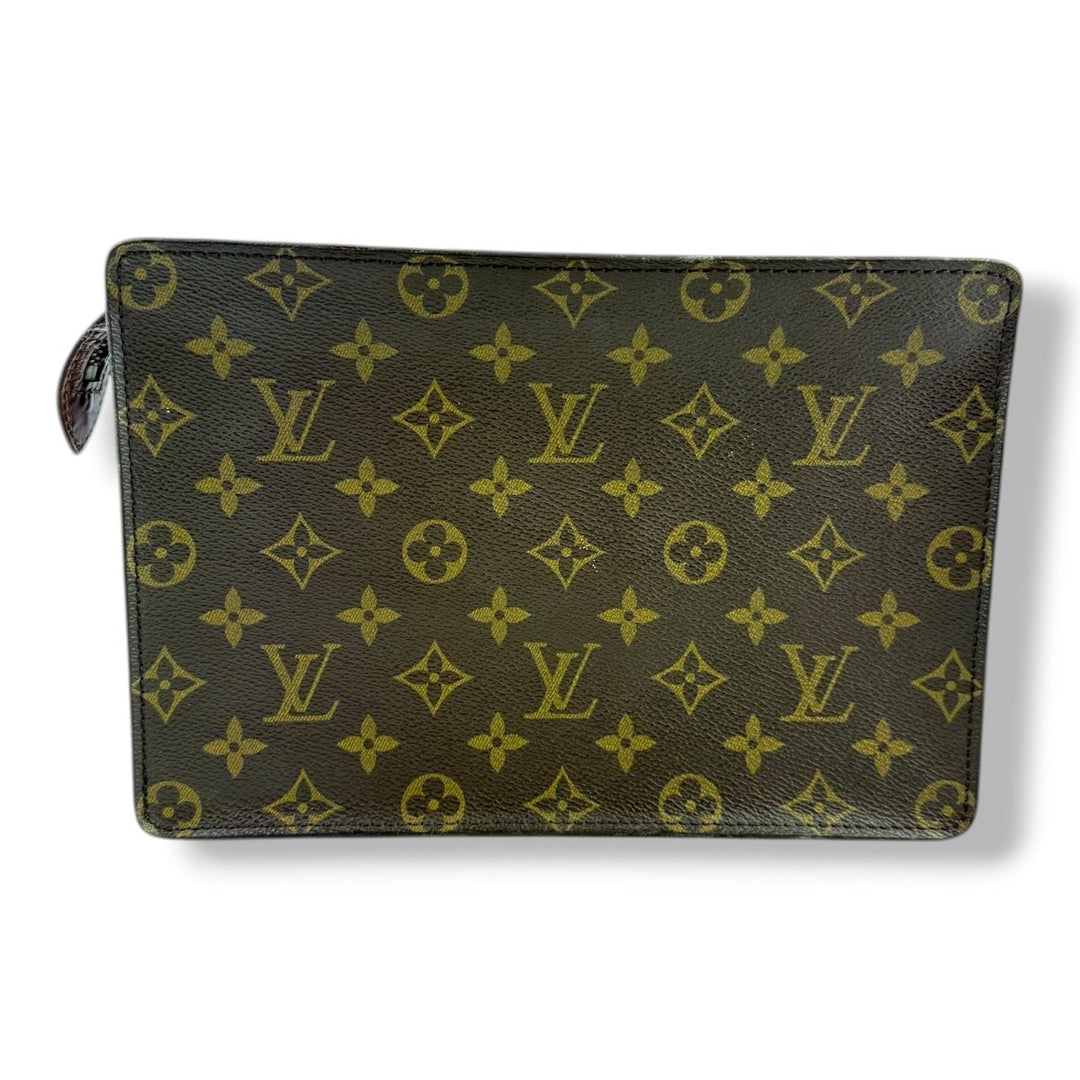 Louis Vuitton Brown Monogram Pochette Homme Clutch Bag - Lux Central