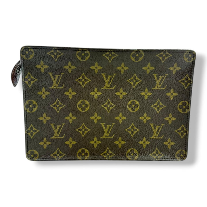Louis Vuitton Brown Monogram Pochette Homme Clutch Bag - Lux Central