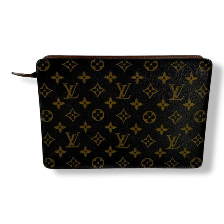 Louis Vuitton Brown Monogram Pochette Homme Clutch Bag - Lux Central