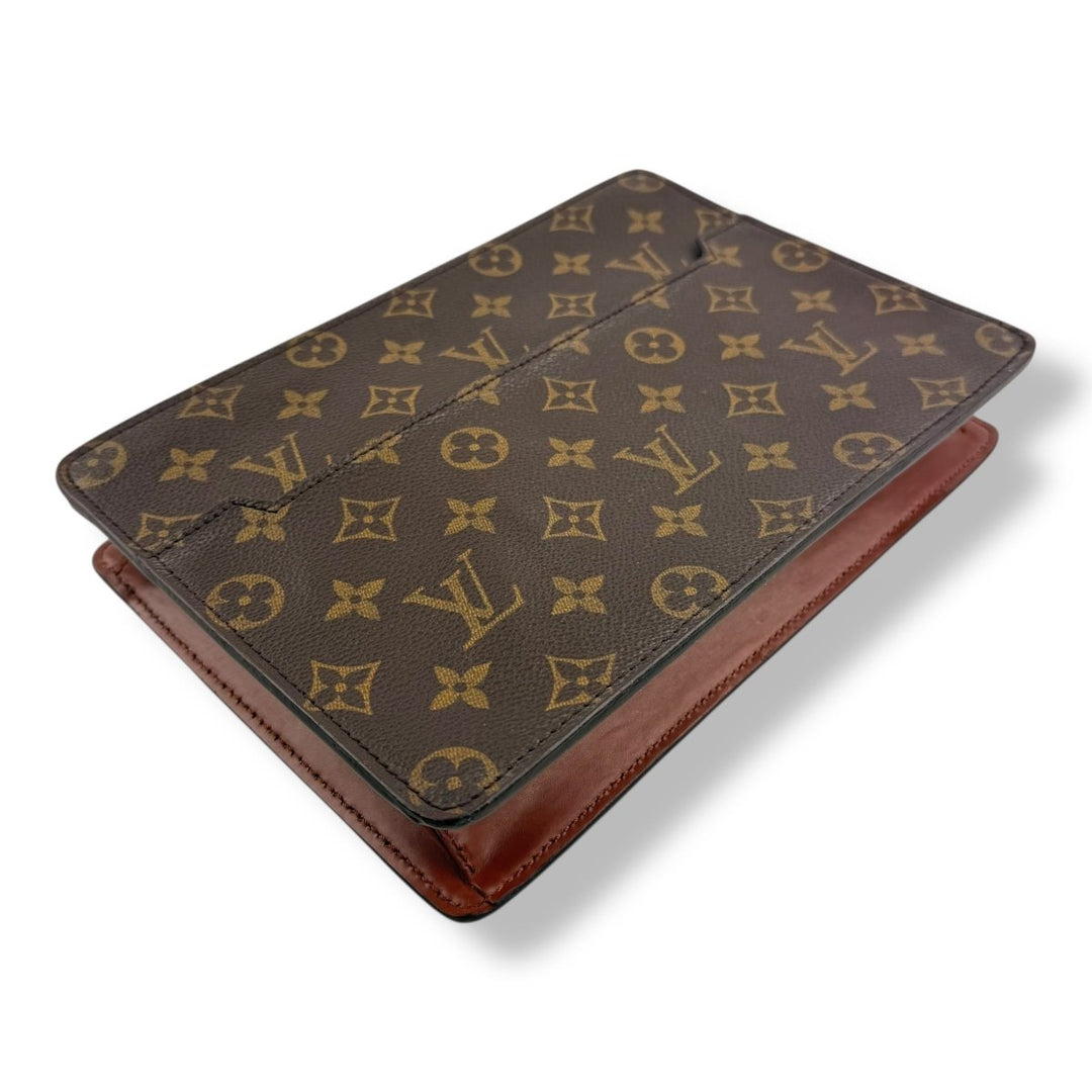 Louis Vuitton Brown Monogram Pochette Homme Clutch Bag - Lux Central