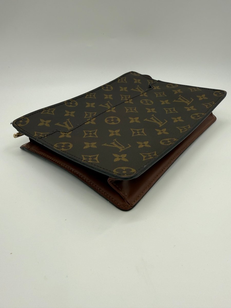 Louis Vuitton Brown Monogram Pochette Homme Clutch Bag - Lux Central