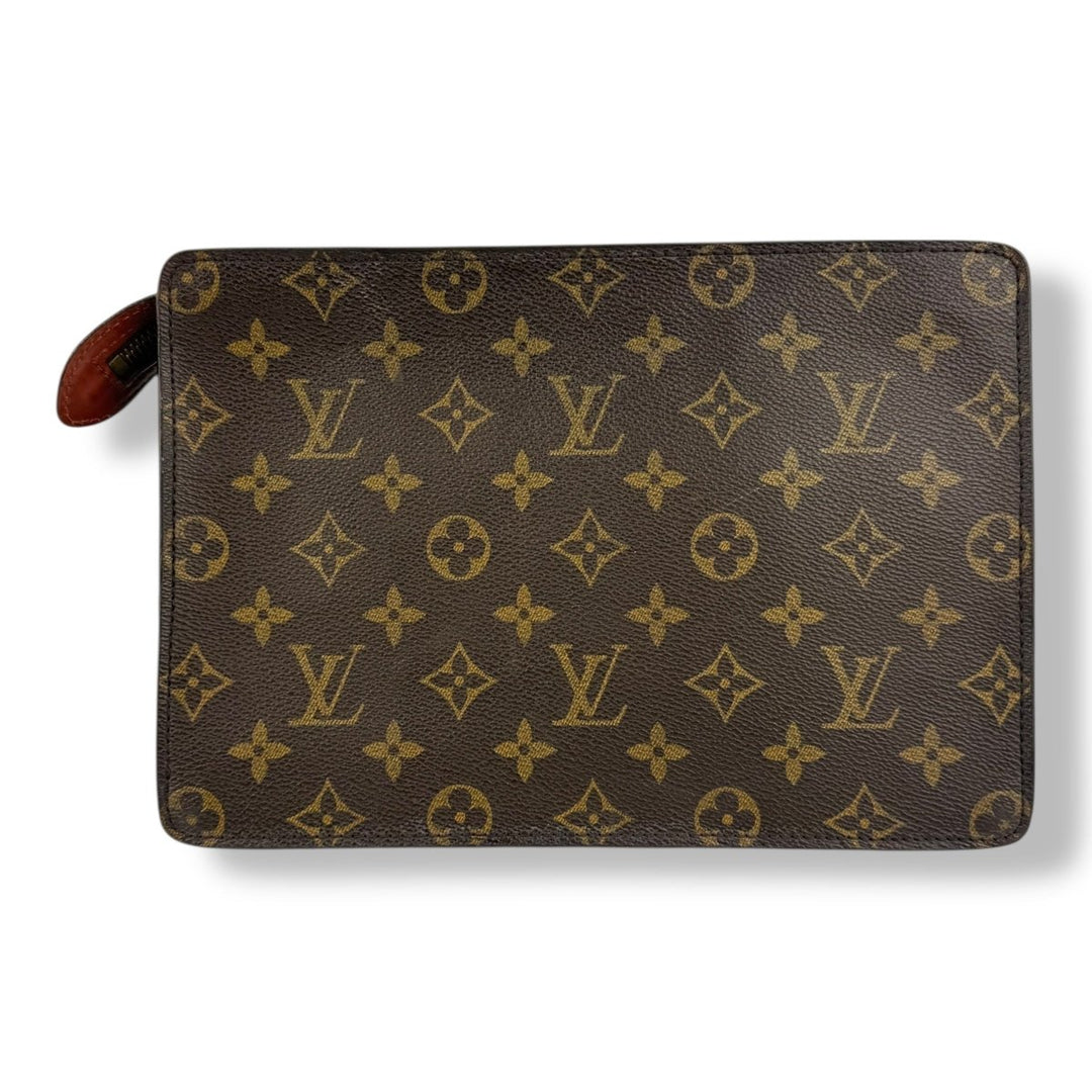 Louis Vuitton Brown Monogram Pochette Homme Clutch Bag - Lux Central