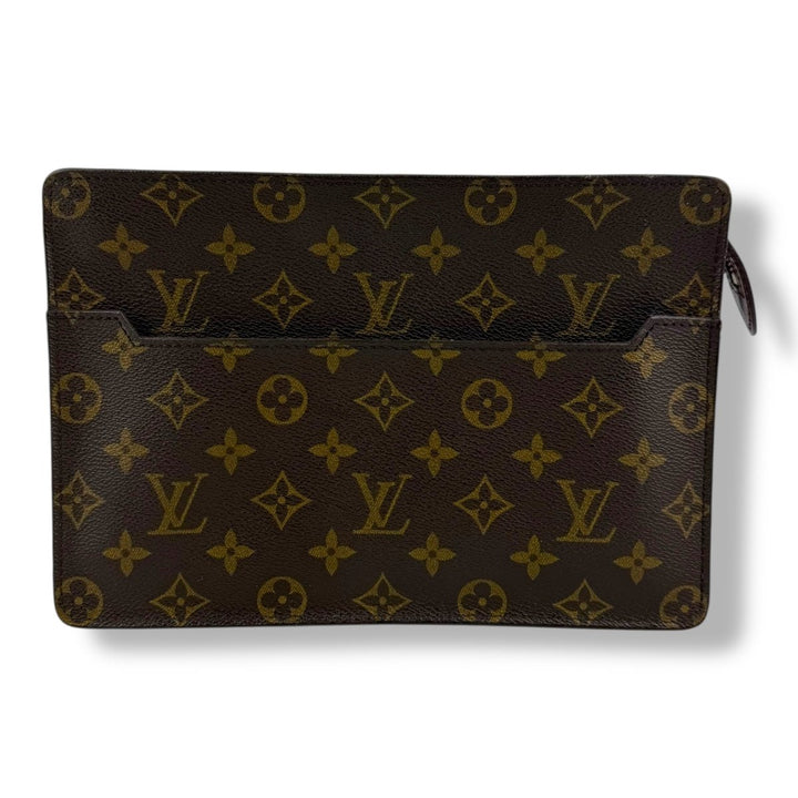 Louis Vuitton Brown Monogram Pochette Homme Clutch Bag - Lux Central