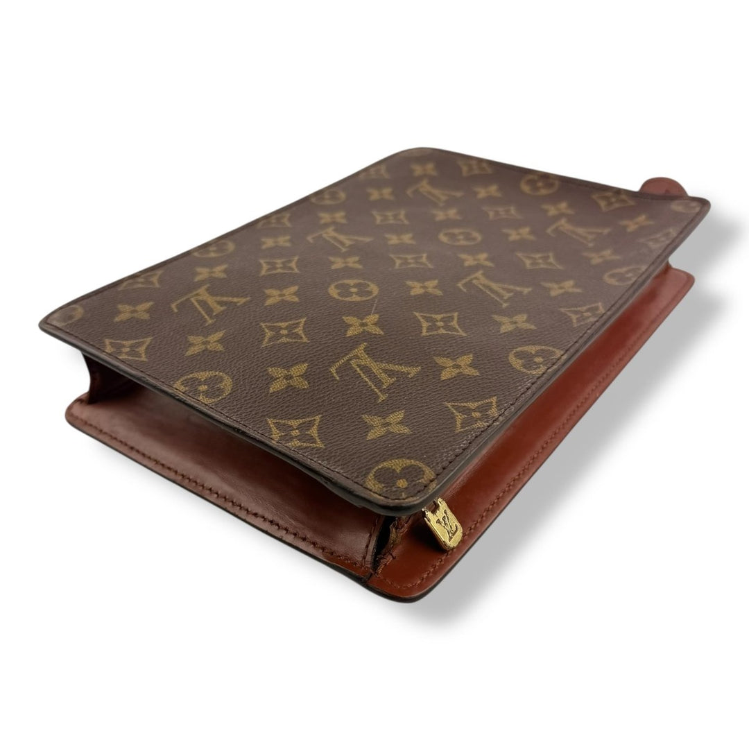 Louis Vuitton Brown Monogram Pochette Homme Clutch Bag - Lux Central